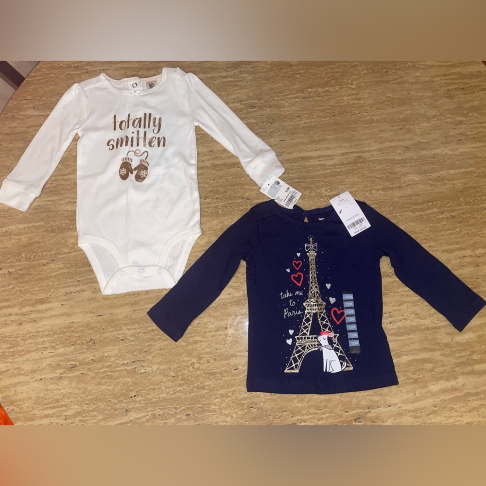 TODDLER 12M BUNDLE ONESIE & SHIRT - Picture 1 of 9